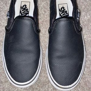 Black slip on vans